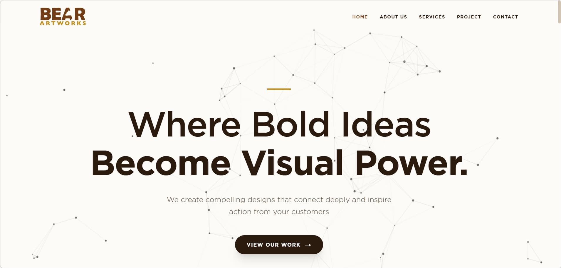 Bear Artworks Agency Website